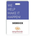 Rectangle Screen Printed Write-on Tag (2.5"x3.75")